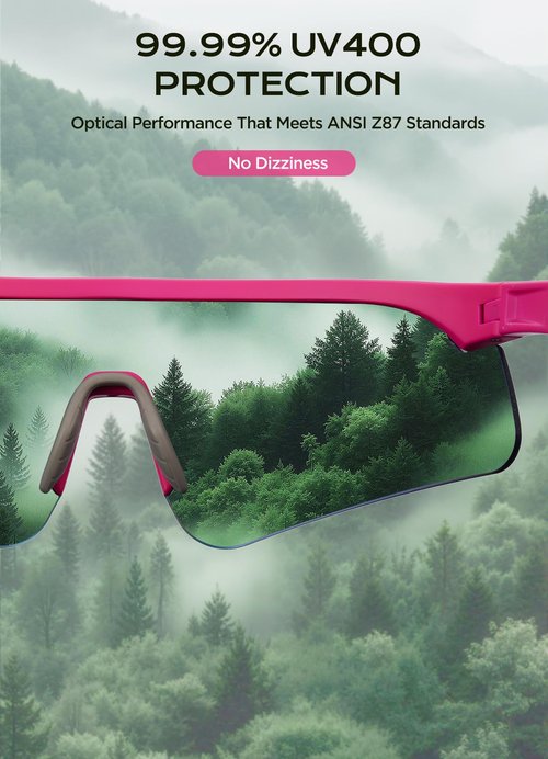 SHINYPRO Z87 Running Sunglasses for Men Women,UV 400 Protection Anti Scratch Impact-resistant Lens