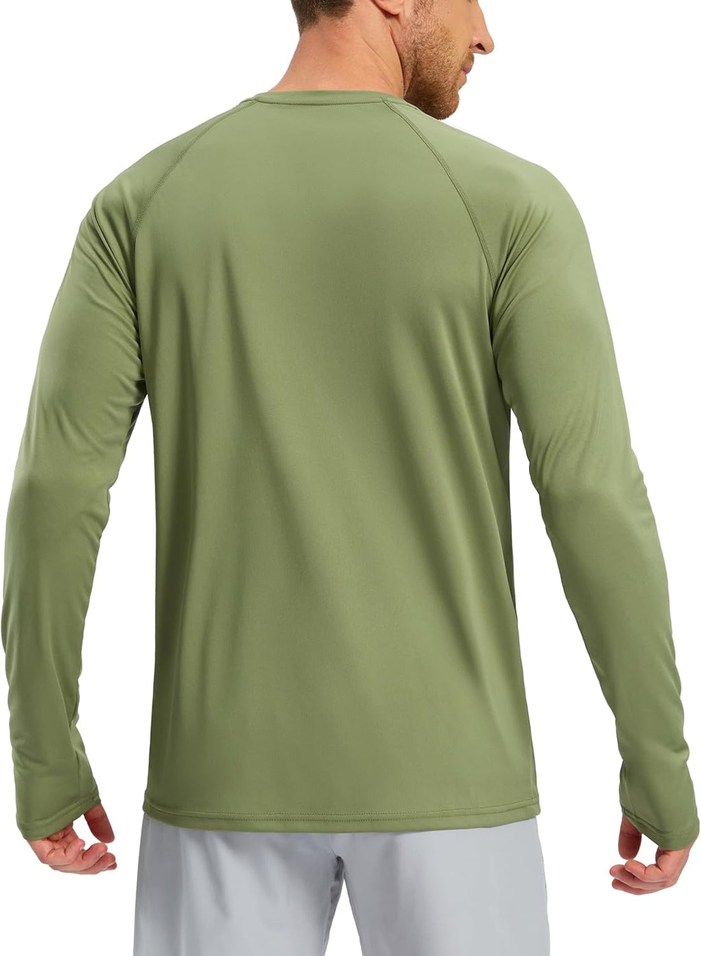 Pudolla Men's UV Protection Shirt - SPF UPF 50+ Long Sleeve Quick-Dry Rash Guard for Fishing & Swimming