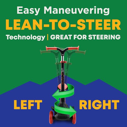 3 Wheel Scooter for Kids by [Brand Name] - Adjustable Height, Foldable Seat & LED Wheels | Safe Indoor & Outdoor Fun