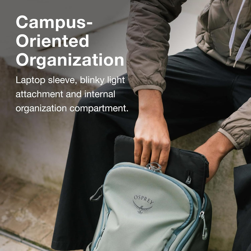 Osprey Astronova Campus Laptop Backpack - Lightweight Design with Laptop Sleeve & Water Bottle Pockets