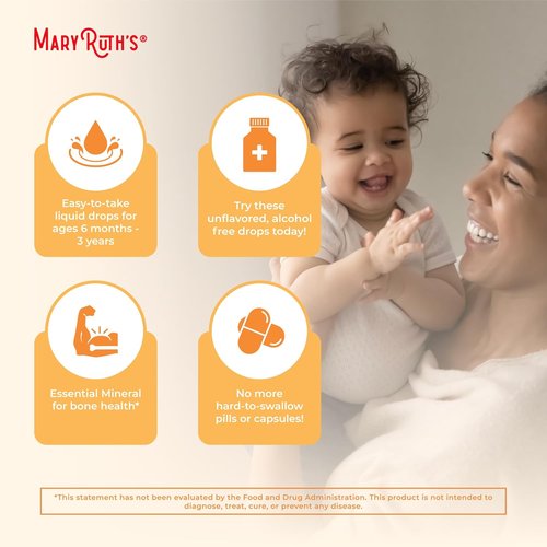 MARYRUTH'S Organic Vitamin D Drops - Sugar-Free Liquid D3 for Immune Support | Gluten-Free, Non-GMO | 90-150 Servings