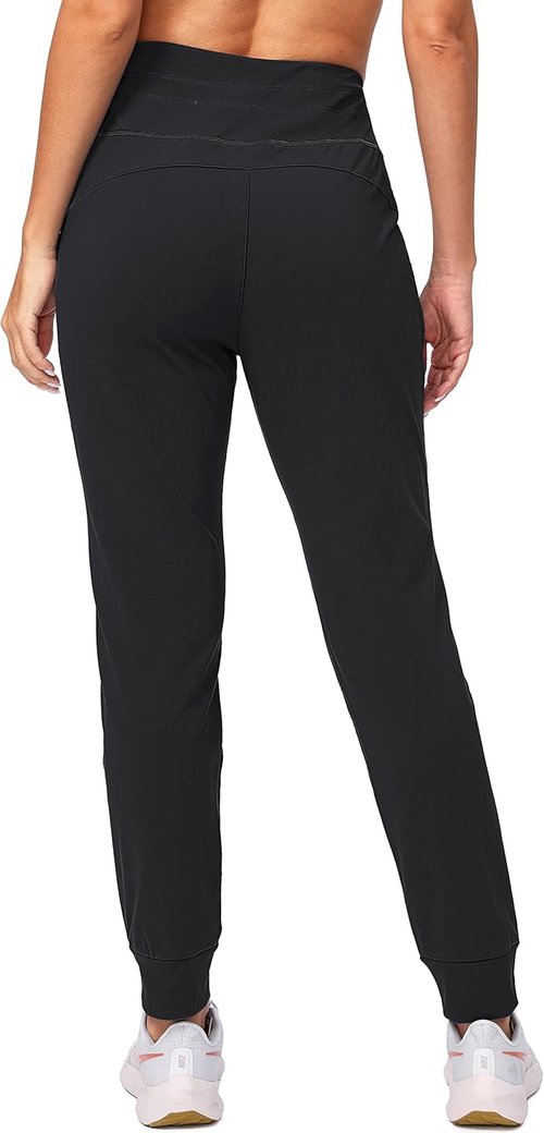 G Gradual Women's Fleece-Lined Joggers - High Waisted, Water Resistant Thermal Sweatpants for Winter | Hiking & Running