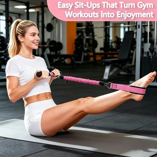 **Skiennix Upgraded Resistance Band - Thickened Latex Tubes with Soft Foam Foot Pedal | Ideal for Core, Arms & Legs**