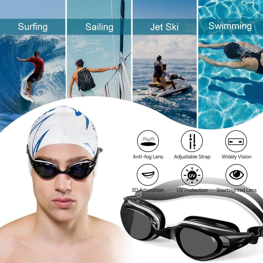 Skiennix Polarized Swimming Goggles - Anti-Fog, Leak-Proof Design for Adults & Kids