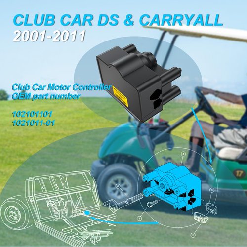 ENEKERP Golf Cart Throttle Potentiometer Accelerator for Club Car DS & Carryall 2001-2011, MCOR 1 Motor Controller Output Regulator, OEM# 102101101, 1021011-01