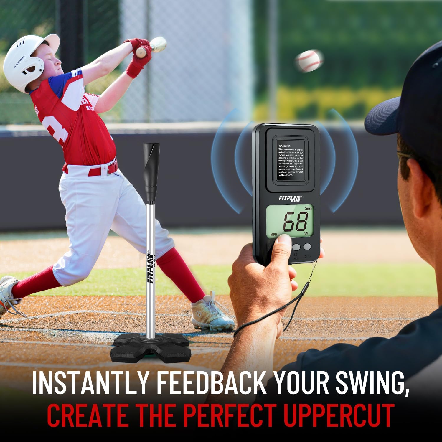 Skiennix Portable Baseball & Softball Hitting Tee - Height Adjustable 25-37 Inches, Easy Carry Design
