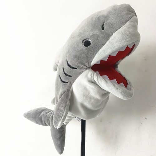 Golf Club Head Cover Funny Cartoon Golf Animal Wood Pole Set Suitable for 460 cc (Shark)