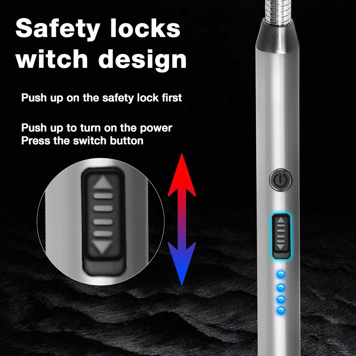 Skiennix Electric Candle Lighter - Rechargeable Flameless Arc with Flexible Neck | 5-Pack for BBQ, Camping, Birthdays