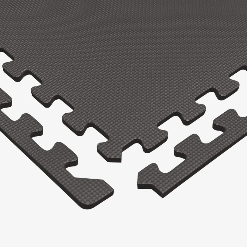 We Sell Mats Interlocking EVA Foam Floor Tiles - 1/2 Inch Thick, Charcoal Gray, 24 in x 24 in, 24 Sq Ft
