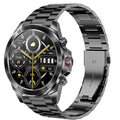 Compatible with ALPHAGEAR Smartwatch Bands, 22mm, 24mm Quick Release Stainless Steel Metal Replacement Straps Compatible with ALPHAGEAR Bravo II, Raptor, Commander, Juliet Smartwatch (Black, 24mm size band)