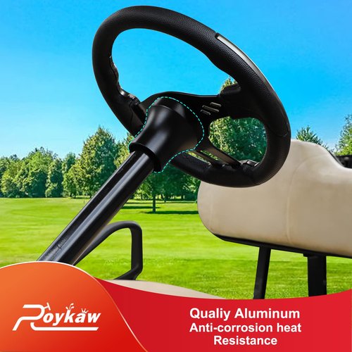Roykaw Golf Cart Steering Adapter Compatible with EZGO RXV/TXT Black
