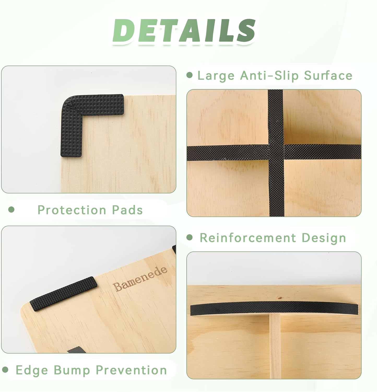 Skiennix Professional Wooden Balance Board - Anti-Slip Wobble Board for Core Strength & Therapy | 350LBS Capacity
