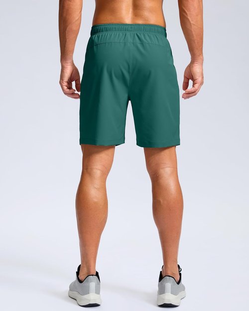G Gradual Men's Athletic Running Shorts - Quick Dry Workout Gym Shorts with Zipper Pockets | 7"/5"/9" Sizes