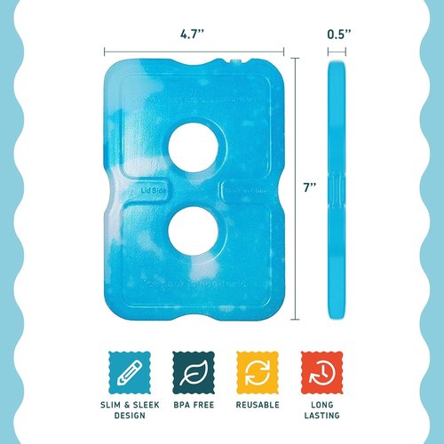 Healthy Packers Ice Packs - Long-Lasting Freezer Packs for Lunch Boxes & Coolers | Ideal for Beach, Camping & Fishing
