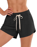 iceROSE Sweat Shorts for Women, Athletic Running Workout Drawstring Casual Lounge Loose Summer Shorts with Pockets