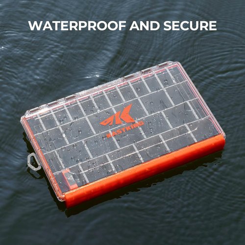 KastKing HyperSeal Waterproof Tackle Box - 3600 & 3700 Size with Removable Dividers | Fishing Organizer