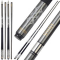 58-Inch Carbon Fiber Pool Cue - Gray, 2-Piece Snooker Cue, 13mm Tip