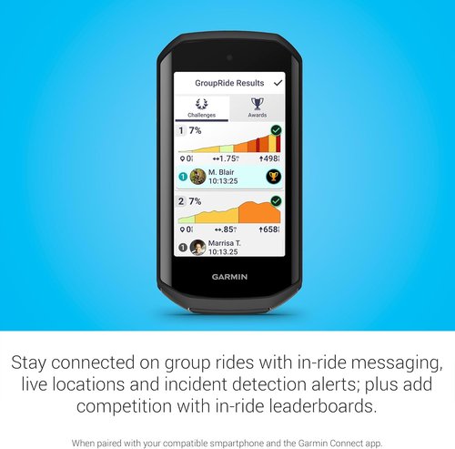 Garmin Edge® 1050 Cycling Computer - Vivid Color Touchscreen, Built-in Speaker & Advanced Training Features