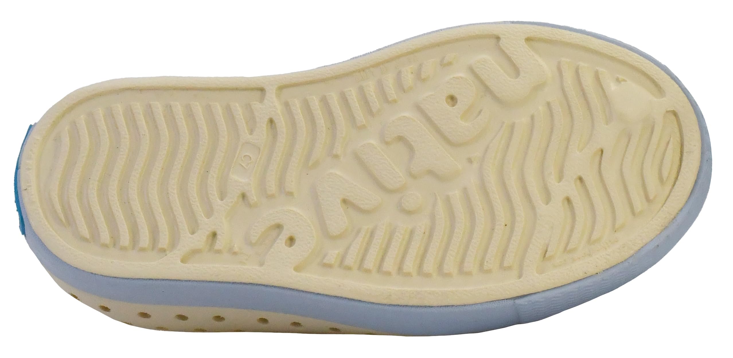 Native Shoes Unisex-Kids Jefferson Sneakers, Bone White/Skyway Blue, 6 Big Kid