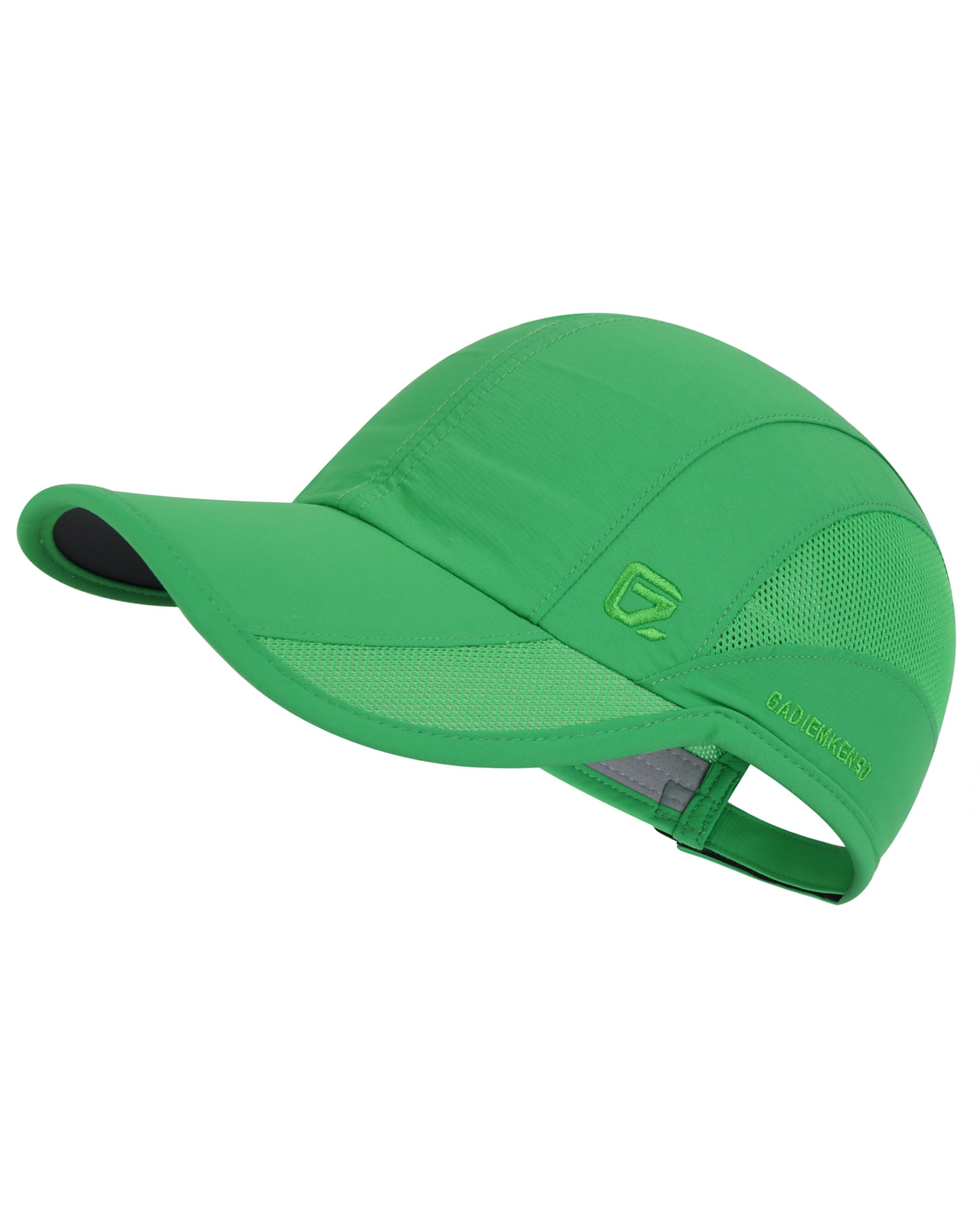 GADIEMKENSD Outdoor Running Hat Men Cooling Baseball Cap Dri Fit Workout Hat Breathable Mesh UPF50+ Women Sun Cap Trucker Dad Hats for Golf Gym Sports Tennis Summer Beach Dark Green M/L 7-7 1/2