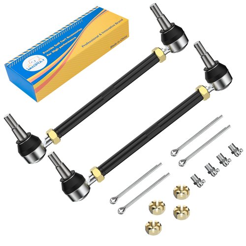 Mixopoly 2Pcs Golf Steering Tie Rod End & Shaft Kit Replacement for EZ-GO TXT/Medalist/Marathon 1994-2001 Gas & Electric Replace OEM 70074-G01 70074-G02 70074G01 70074G02