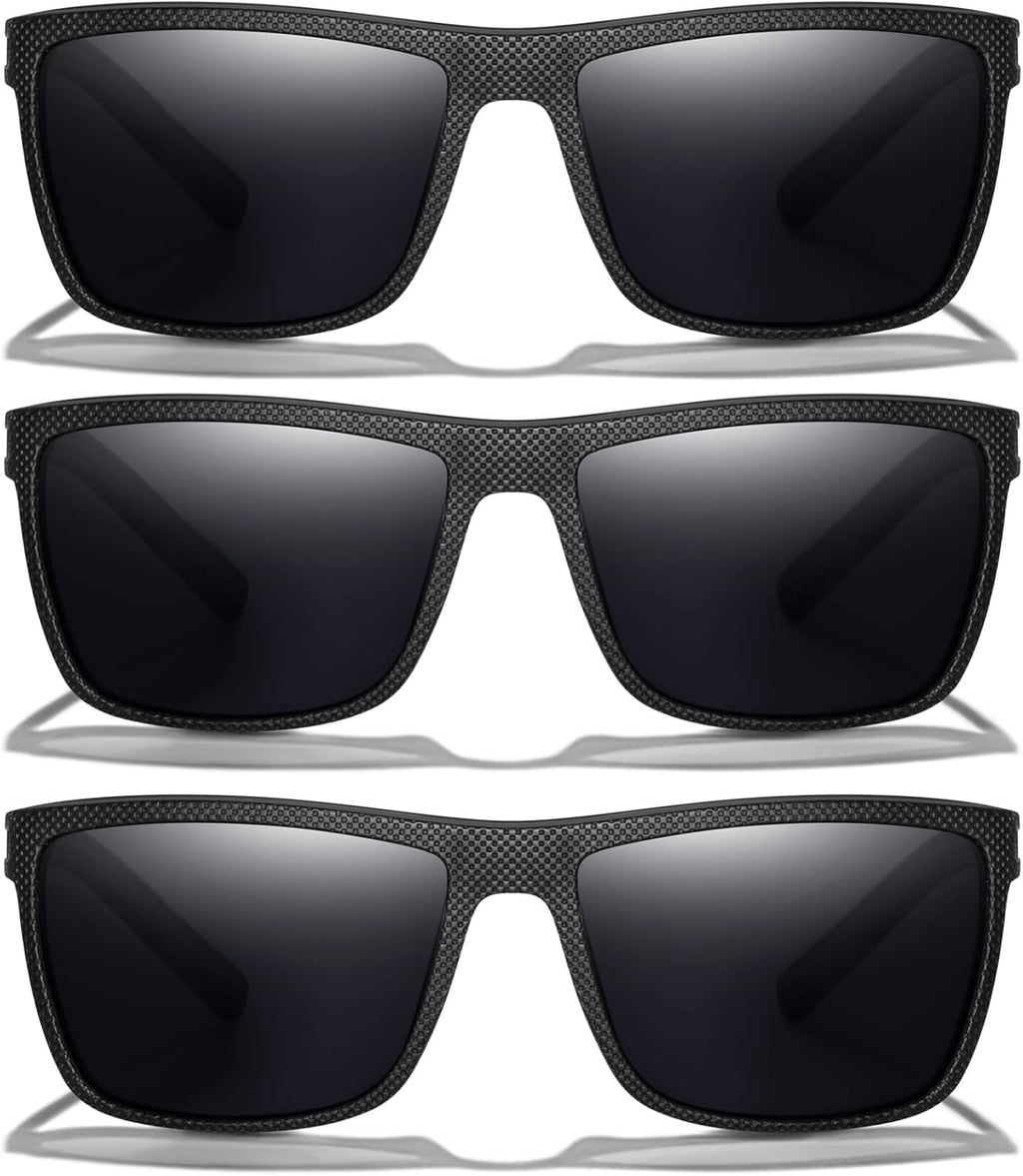 Skiennix Square Polarized Sunglasses - Vintage Style UV Protection Goggles for Men | Lightweight Frame