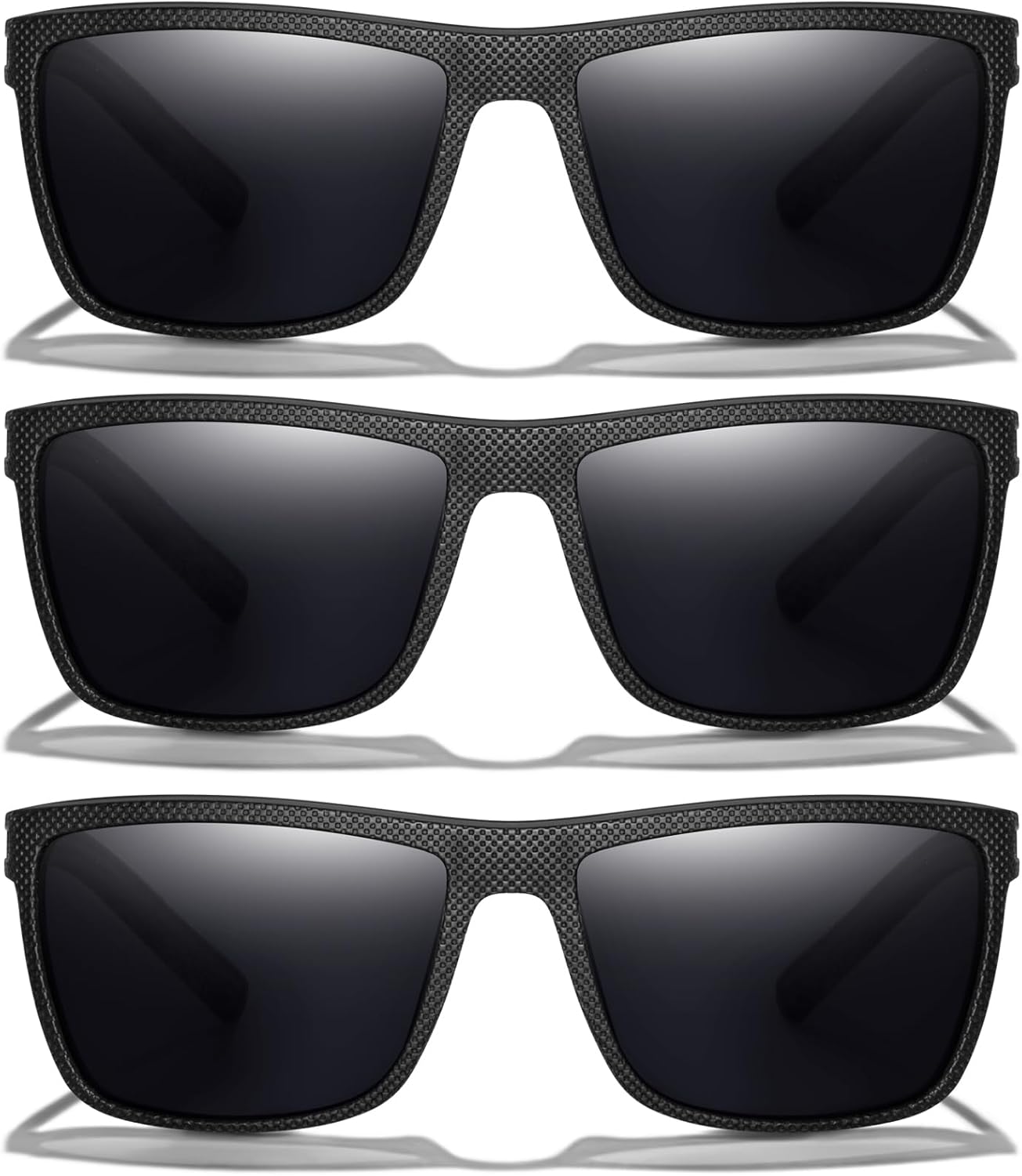 Skiennix Square Polarized Sunglasses - Vintage Style UV Protection Goggles for Men | Lightweight Frame