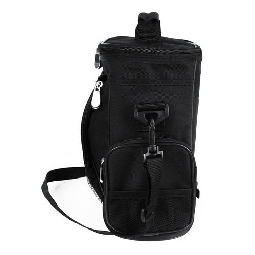 Intech USA Golf Bag Cooler and Accessory Caddy, Black, 12" X 8" X 6"