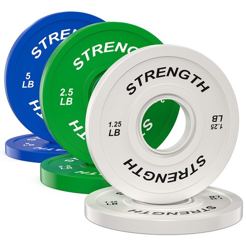Rendpas 2-Inch Olympic Bumper Plates, 100% Virgin Rubber Low Bounce Barbell Weight Plates for Home Gym Strength Training, 10lb-45lb Black with Color-Coded