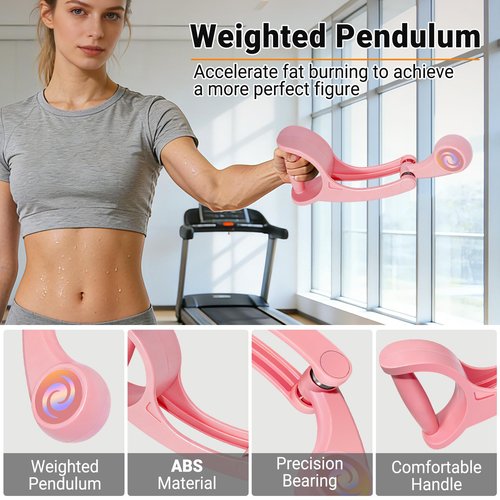 SOHIDAS Arm Workout for Men and Women Weighted Ropeless Battle Rope for Home Gym Arm Trainer Workout Fitness Equipment 360° Hand-Crank Forearm Trainer for Full-Body HIIT, Low-Impact Aerobic Training