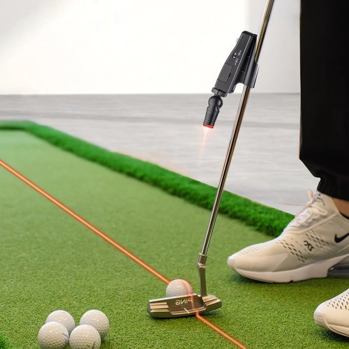 Indoor Golf Laser Putting Training Aid with Two Modes, Putting Training Aid for Alignment Tool, Precision Red Line Laser Putting Trainer, Cool Golf Gift for Golfers
