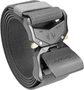 JUKMO Tactical Belt - 1.5" Military Hiking Rigger Nylon Web Work Belt with Heavy-Duty Quick Release Buckle