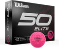 Wilson Fifty Elite Golf Balls - Premium 12 Pack for Enhanced Performance & Distance