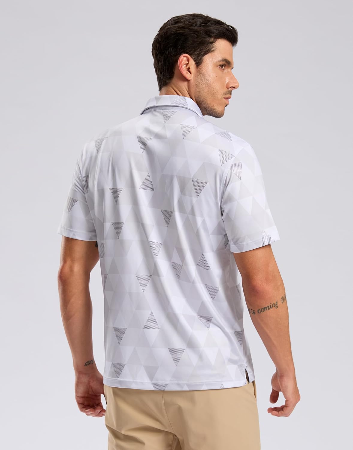 Skiennix Men's Golf Shirt - Short Sleeve Moisture-Wicking Polo | Lightweight Casual Fit