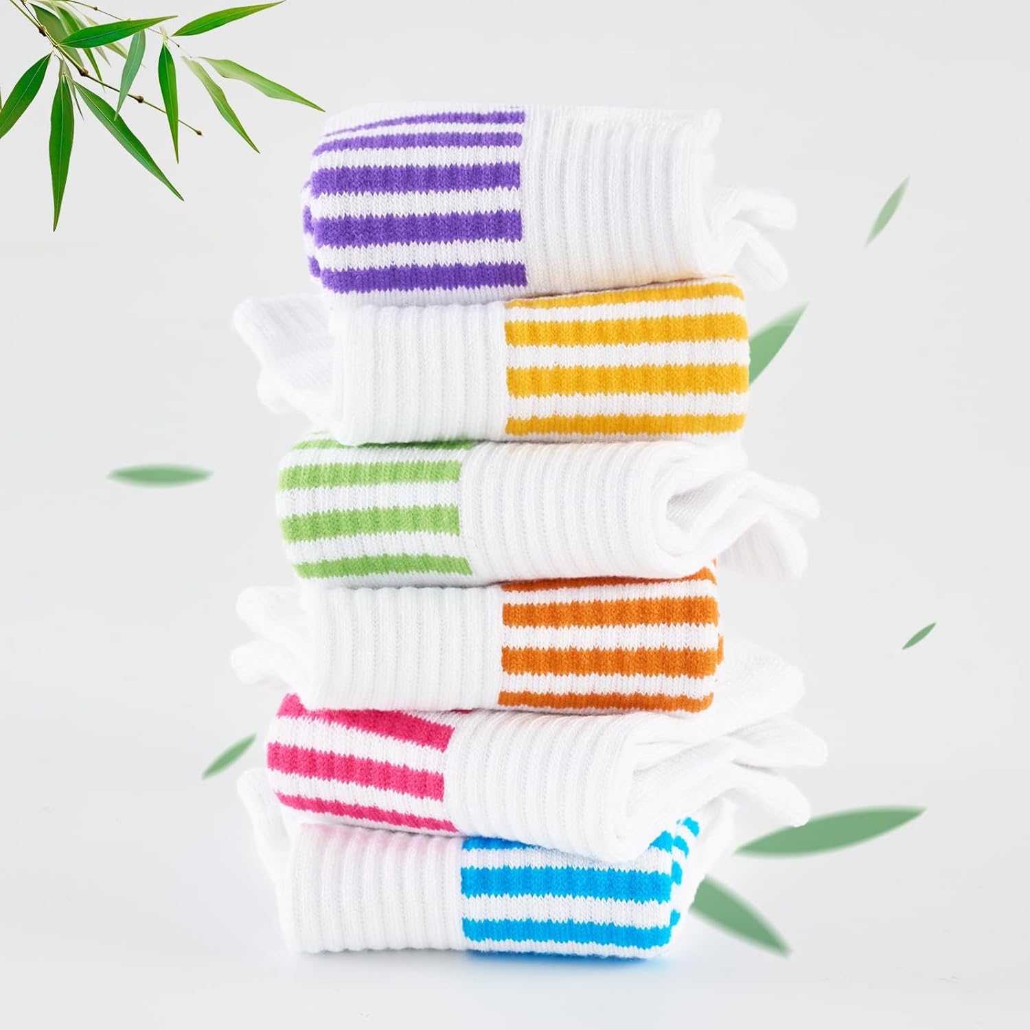 Skiennix Ankle Socks for Women - 6 Pairs Bamboo Viscose, Breathable & Cushioned, Low Cut Athletic Socks