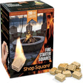Fire Starter Squares (200 Pack) - Fire Starters for Fireplace, Grill, BBQ, Camping, Wood Stove and Bonfire Accessories - Odorless & Water Resistant