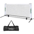 ZSSHAPPY 6FT White Mini Pickleball Net, Portable Quick Setup Practice Net for Indoor Outdoor Driveway Dink Shots