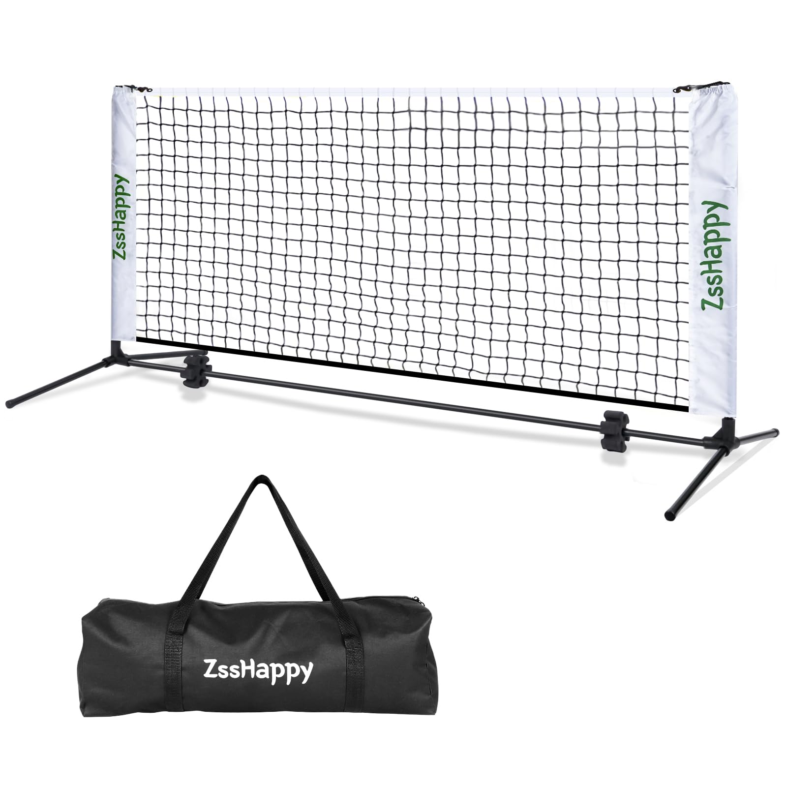 ZSSHAPPY 6FT White Mini Pickleball Net, Portable Quick Setup Practice Net for Indoor Outdoor Driveway Dink Shots
