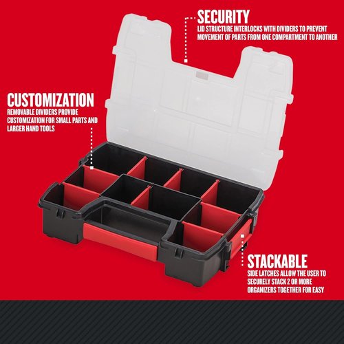CRAFTSMAN Tool Storage Organizer - 10-Compartment Plastic Design for Easy Organization