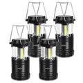 ILEEDear LED Camping Lantern, Battery Operated Lights, Adjustable Brightness for Camping, Power Outages, Emergencies, Outdoor Collapsible Lanterns, 4 Pack