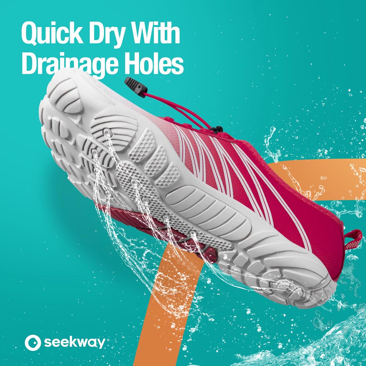 SEEKWAY Water Shoes - Quick-Dry Aqua Socks for Men & Women | Ideal for Beach, Pool, Hiking & Kayaking