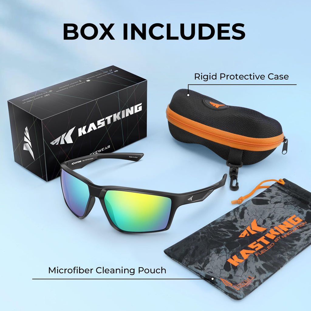 KastKing Osage Polarized Sport Sunglasses for Men and Women, Ideal for Driving Fishing Cycling Running, UV Protection
