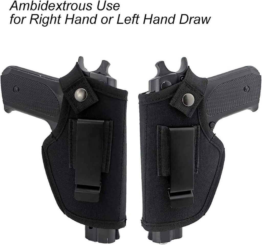 Skiennix Concealed Carry Holster - Metal Clip IWB/OWB for Airsoft Pistol Handguns | Right/Left Hand Draw