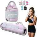 Wrist Weights with Thumb Loops Lock for Women Men 2LBS Pair (1 LB Each Weight) Arm Weight Weights Weighted Gloves for Walking Running Strength Cardio Exercises, Purple