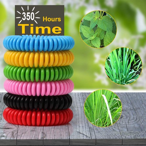 BuggyBands 48 Pack Mosquito Bracelets for Adults & Kids, DEET-Free Wristbands, Individually Wrapped Bug Repellent Bands