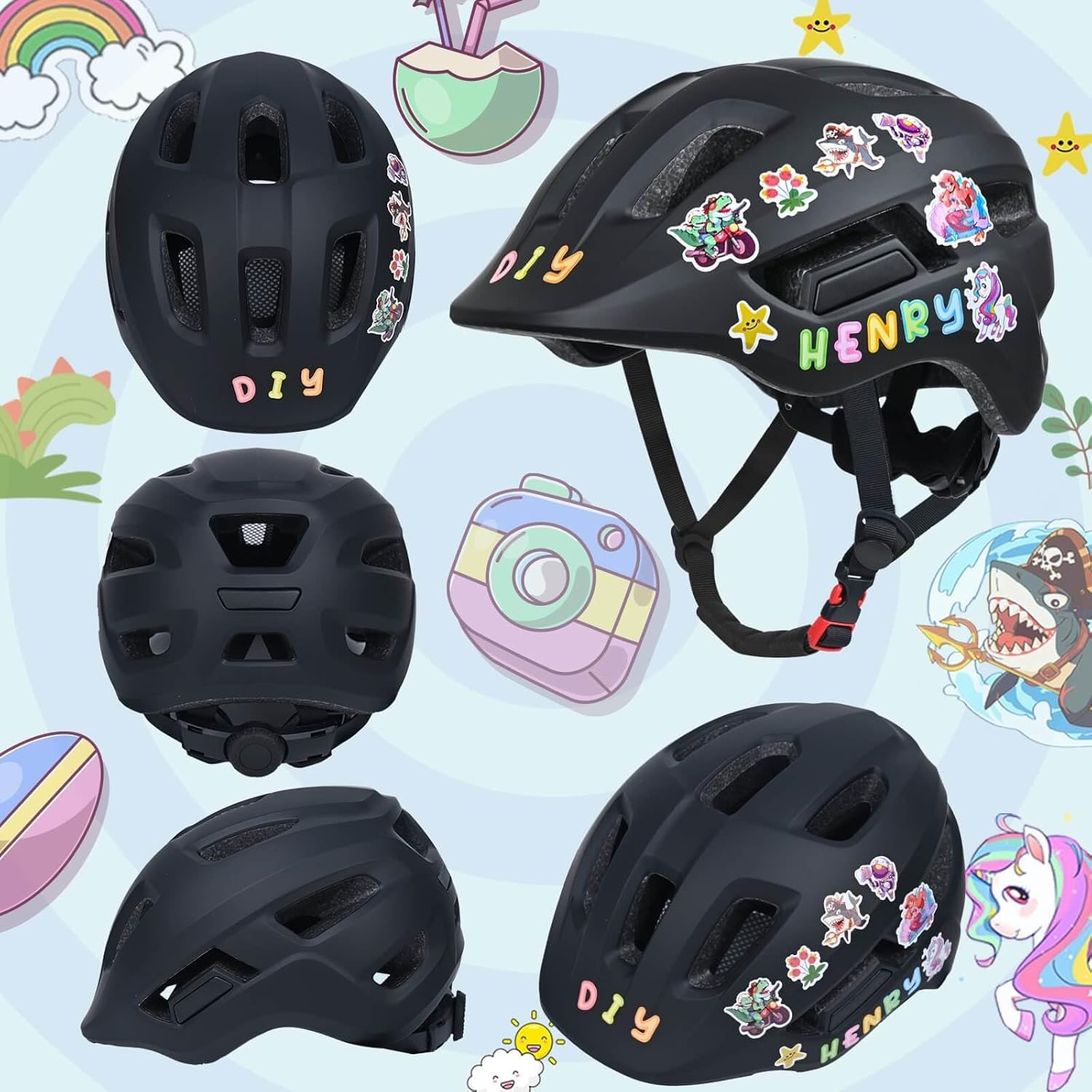 Skiennix Toddler Bike Helmet - Adjustable Lightweight Safety for Ages 1-8 | Perfect for Cycling