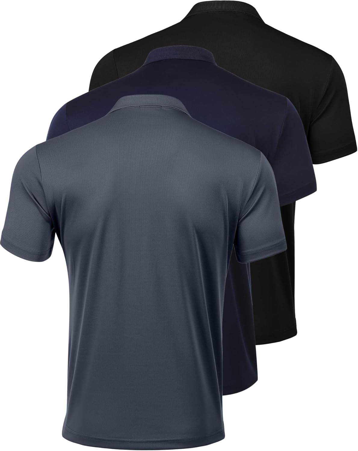 PINSPARK Golf Polo Shirt - Quick Dry Short Sleeve Slim Fit Casual Summer Wear for Men