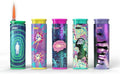MK Windproof Jet Flame Lighters - 5PCS Striking Design | Refillable Butane Lighters for Camping & Outdoor Use