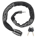 ROCKBROS Bike Chain Lock, Heavy Duty Anti Theft, 3 Ft Long, 5mm Thick Bicycle Lock with Key Set, Cut Proof for Door, Fence