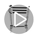 Mojiate 8581S4 Stainless Steel Telescopic Boat Ladder Side Mount, Corrosion-Resistant & Non-Slip Steps